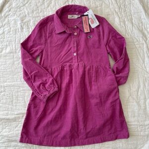 Vineyard Vines Kids corduroy shirt dress, Size 5-6